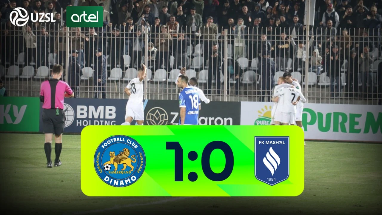 Superliga 2-tur. Dinamo - Mash’al bahsida kiritilgan gol va xavfli vaziyatlar (Highlights)