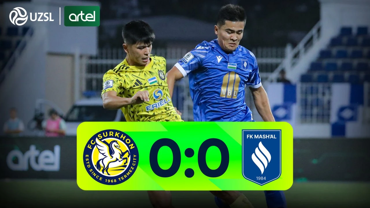 Superliga 22-tur. Surxon - Mash’al 0:0